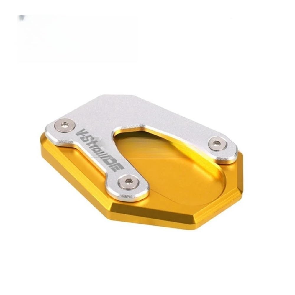 Motorrad Kickstand Fußpolster Motorrad CNC Kickstand Seitenständer Ständer Erweiterung Vergrößerung Pad Für V-Storm 800DE VSTROM 800DE 1050DE 2023-2024 von KFRNXNEWQ