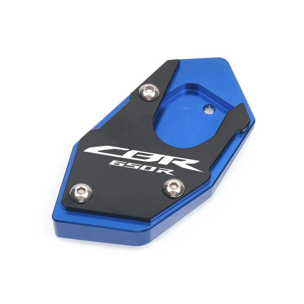 Motorrad Kickstand Fußpolster Motorrad CNC Ständer Fuß Seite Stehen Verlängerung Pad Unterstützung Platte Vergrößern Für h&ond&a CB650R CBR650R 2019-2023 von KFRNXNEWQ