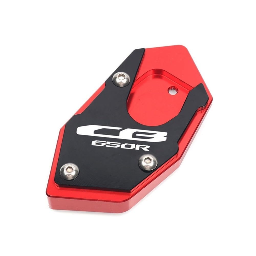 Motorrad Kickstand Fußpolster Motorrad CNC Ständer Fuß Seite Stehen Verlängerung Pad Unterstützung Platte Vergrößern Für h&ond&a CB650R CBR650R 2019-2023 von KFRNXNEWQ