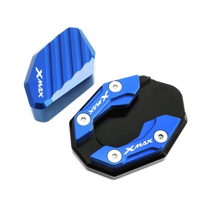 Motorrad Kickstand Fußpolster Motorrad Zubehör Ständer Seite Stehen Verlängerung Enlarger Pad Seite Halterung Für YAM&AHA Xmax X-MAX 125 250 300 400 XMAX250 von KFRNXNEWQ