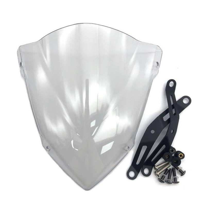 Motorrad Luftabweiser Frontscheibe Motorrad Sport Touring Frontscheibe Windschutz Visier Windabweiser Für YAM&AHA MT25 MT03 2020 2021 2022 2023 2024 von KFRNXNEWQ