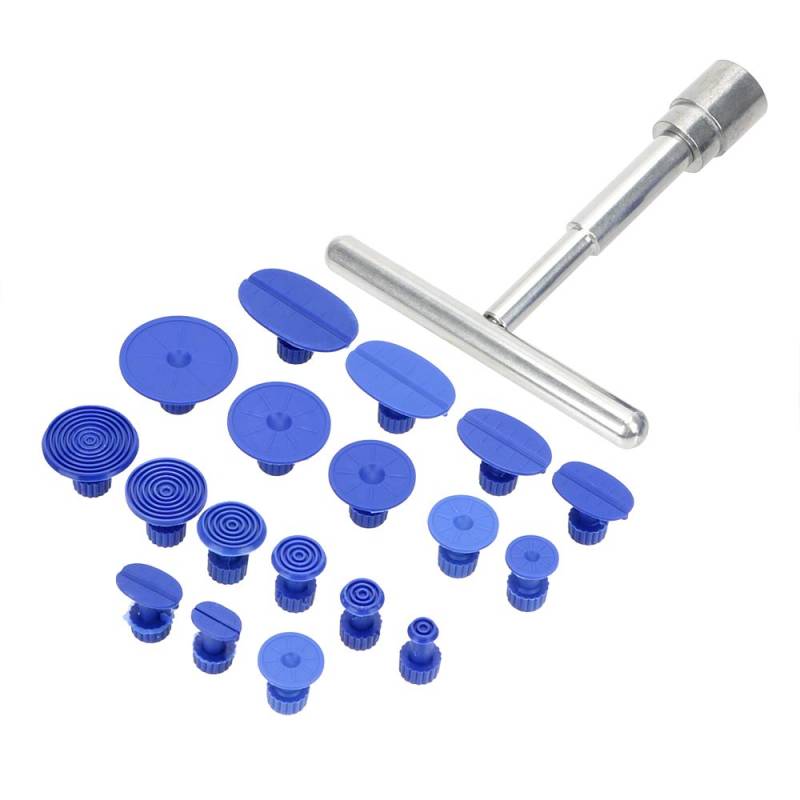 Ausbeulwerkzeug,Beulenzieher Auto Metallauto Delle Reparaturabzieher Kunststoffdichtungsblatt Kein Kleber Universal Hagel Pit Sagging Repair Kit Auto Reparaturwerkzeuge von KFXYSM