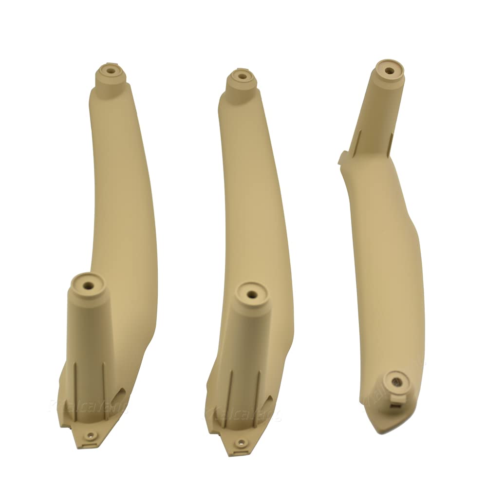 Auto InnentüRgriff,Auto Innen TüRgriff Armlehnenwagen links vorne Fahrersitz LHD Innentürgriff Innere Panel Ziehen Ziehen Abdeckung Gebrauch für BMW E70 E71 x5 x6(Beige 3pcs) von KFXYSM