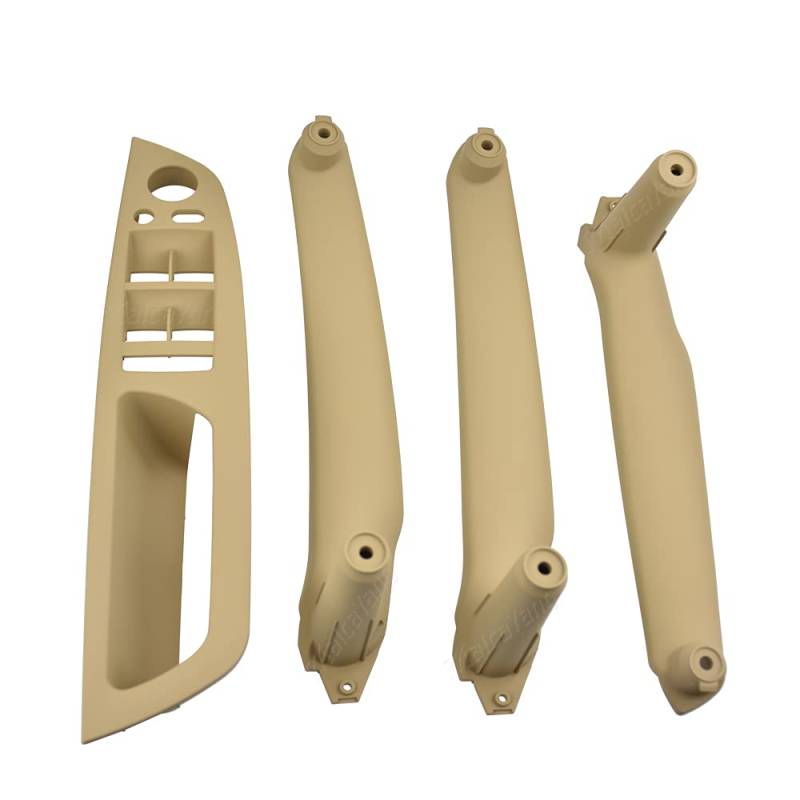 Auto InnentüRgriff,Auto Innen TüRgriff Armlehnenwagen links vorne Fahrersitz LHD Innentürgriff Innere Panel Ziehen Ziehen Abdeckung Gebrauch für BMW E70 E71 x5 x6(Beige 4pcs) von KFXYSM