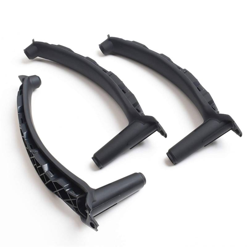 Auto InnentüRgriff,Auto Innen TüRgriff Innere Tür innerhalb von ABS-Zuggriff Ersatz 3 stücke Set Fit Gebrauch for BMW X5 X6 E70 E71(RHD 3PCS BLACK) von KFXYSM