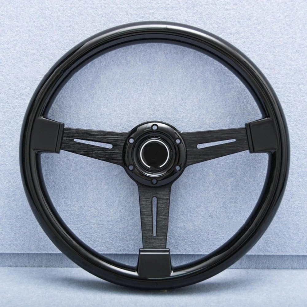 Lenkrad Auto,Steering Wheel 14 Zoll 340 MM konkaves Sport-Lenkrad mit Schnellverschluss, Modifikationswerkzeuge, personalisiert von KFXYSM