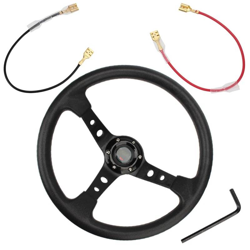 Lenkrad Auto,Steering Wheel 14 zoll Auto Racing Lenkräder Driften Sport Lenkrad for Autos Racing von KFXYSM