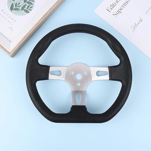 Lenkrad Auto,Steering Wheel 270mm Gehen Kart Lenkrad Kart Teile Ersatz for Go-Kart Buggy Racing Warenkorb Zubehör von KFXYSM