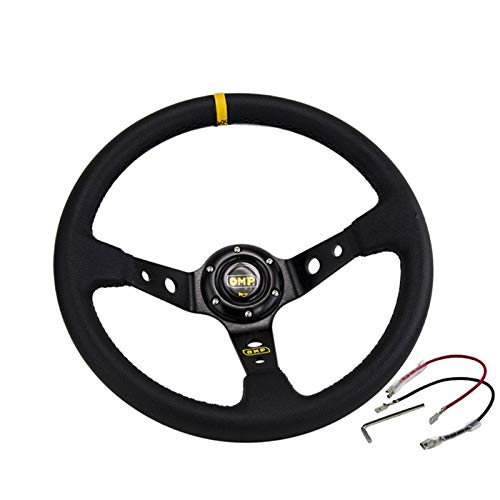 Lenkrad Auto,Steering Wheel Auto-Modifikation Sport Lenkrad Universal 14 Zoll / 35 0MM PVC. Leder-Auto-Renn-Lenkräder(C) von KFXYSM