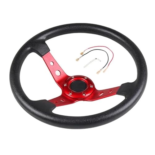 Lenkrad Auto,Steering Wheel Rennlenkrad Gaming-Lenkrad Universal, 14 Zoll 350Mm von KFXYSM