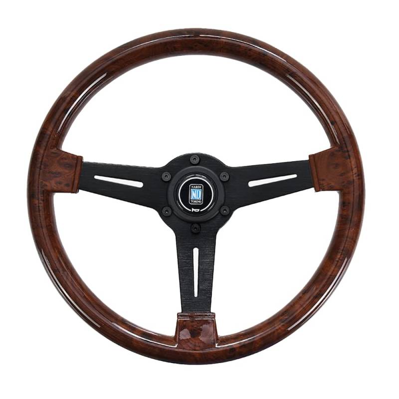 Lenkrad Auto,Steering Wheel Universal-14-Zoll-Retro Holzmaserung Auto Racing Lenkräder Tief Corn Driften ABS Sport-Lenkrad(A) von KFXYSM