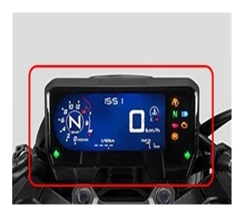 Bildschirm Protector Film 2Pc Dashboard-Displayschutzfolie Cluster Scratch-Screen-Schutzfolie Für Ho&nd&a CB650R CBR650R CBR 650R CB650 R 2019 2020 2021 von KFYRMSFPW