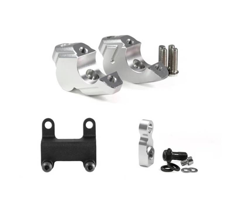 Motorrad Lenker Riser Für Ya&maha MT07 MT 07 MT-07 2021 2022 2023 Zubehör Motorrad CNC 28mm Lenker Riser Clamp Mount Erhöhung Bewegen Zurück von KFYRMSFPW