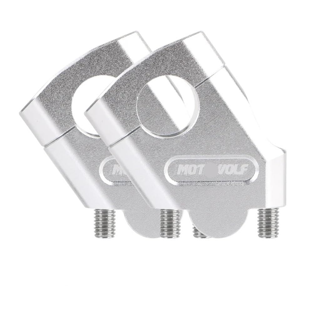 Motorrad Lenker Riser Motorrad Lenker Riser Motocross Griff Clamp Motorrad Zubehör Für Ya&maha Für B&M&W Verlängern Adapter 22mm 28mm Universal von KFYRMSFPW