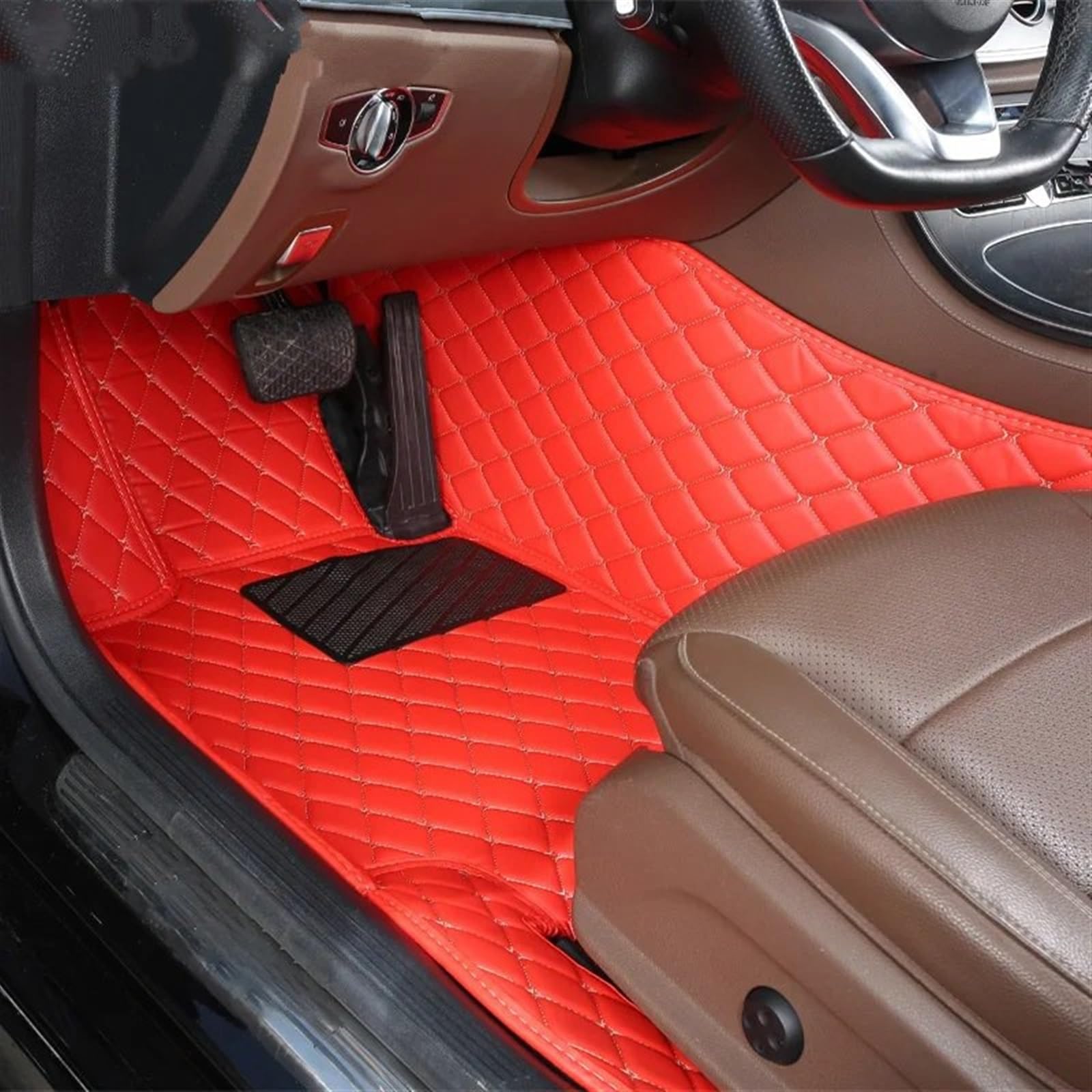 KGATTIIOB Auto-Fußmatten Auto-Bodenmatte Diamant-Teppiche Fußpolster Mann Teppich Innenraum Autozubehör Kompatibel Mit Kia Für Sportage Nq5 2023(1) von KGATTIIOB