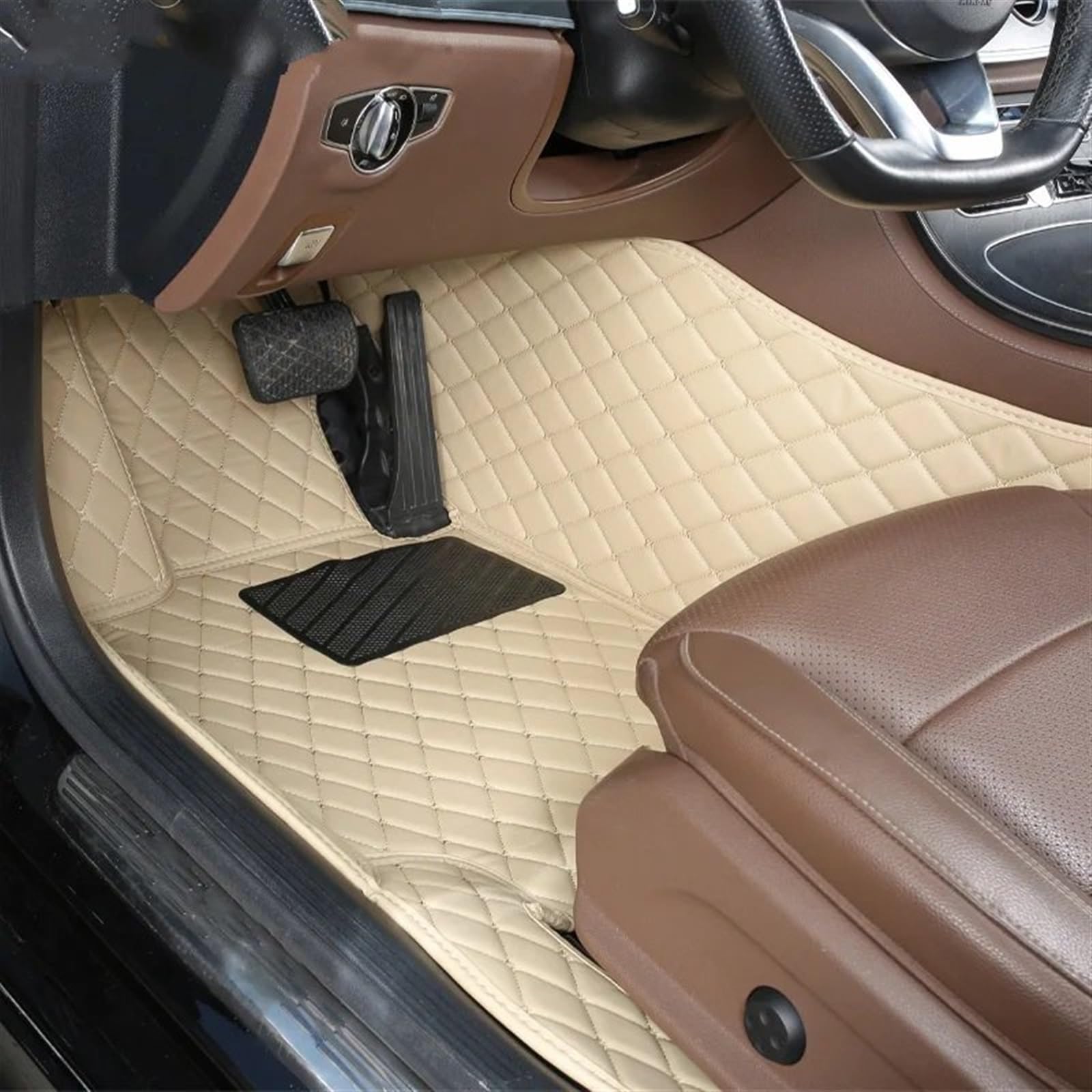 KGATTIIOB Auto-Fußmatten Auto-Bodenmatte Diamant-Teppiche Fußpolster Mann Teppich Innenraum Autozubehör Kompatibel Mit Kia Für Sportage Nq5 2023(6) von KGATTIIOB