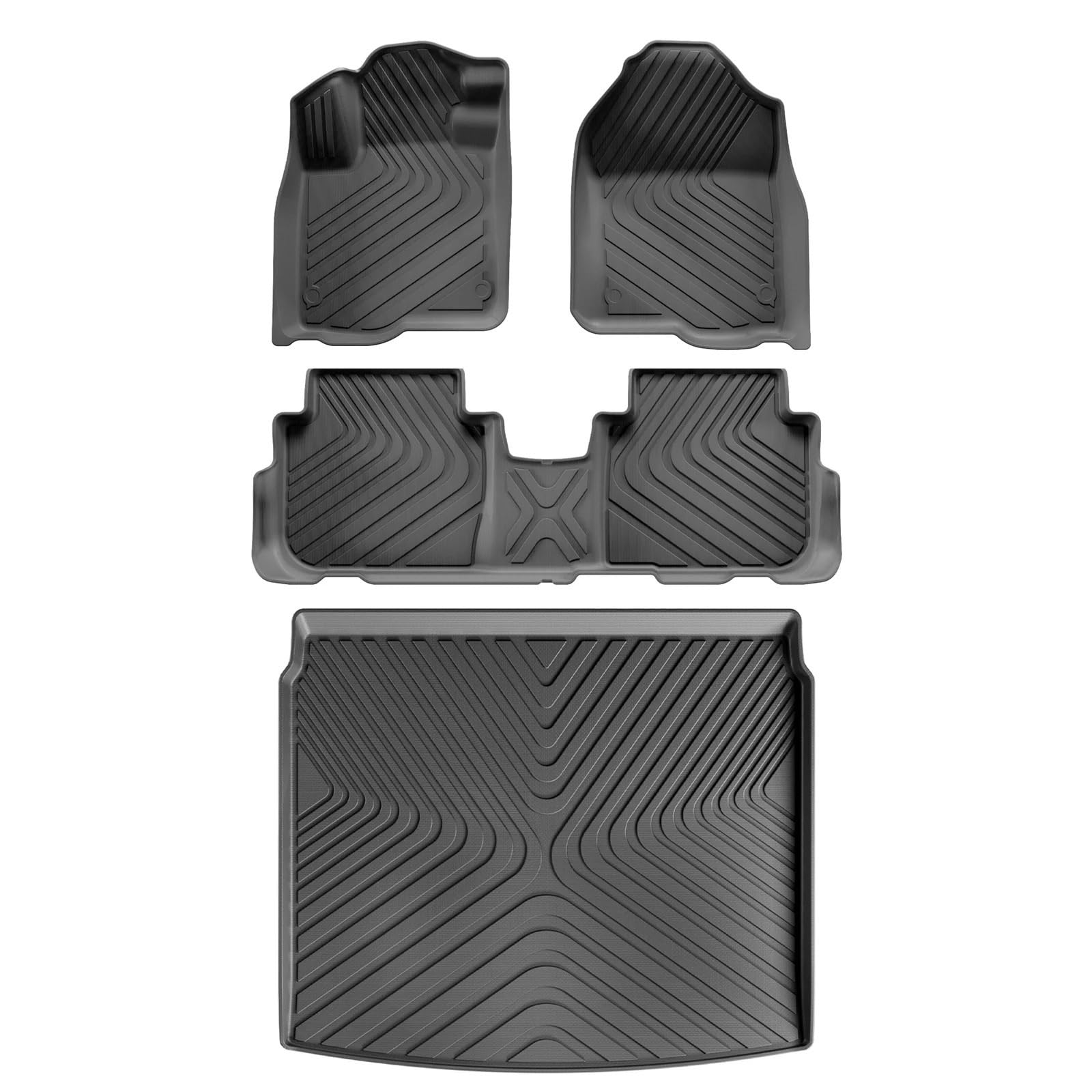 KGATTIIOB Auto-Fußmatten Für CR-V CRV 2023 2024 Auto-Fußmatten Cargo Liner Trunk Pad TPE Schutz Links Ruder(9) von KGATTIIOB