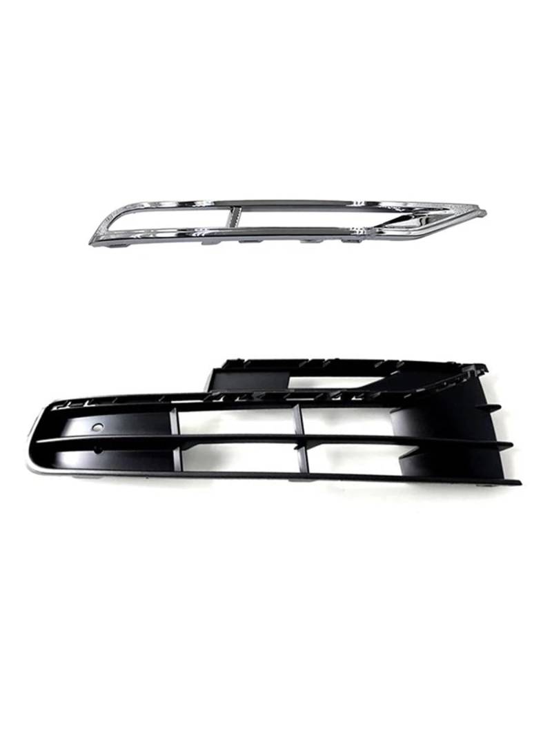 KGATTIIOB Auto-Nebelscheinwerfergitter Frontstoßstange Nebelscheinwerfer Lampengrill Kompatibel Mit Phaeton 2011 2012 2013 3D0853665J 3D0853666J 3D0854661H 3D0854662H(6) von KGATTIIOB