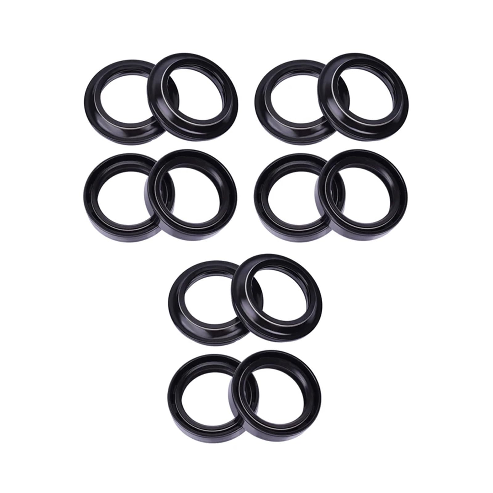 37x50x11 37 * 50 Motorrad Vorne Schock Gabel Dämpfer Öl Dichtung 37 50 Staub Abdeckung for XL200LA XL200 XL200L X-L 200(6pcs seal 6pcs cover) von KGPBETJY