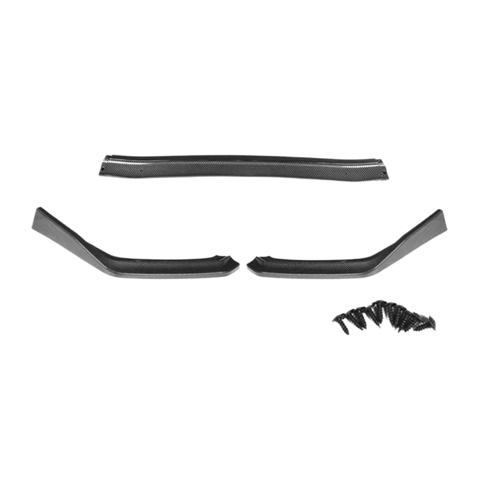 Lanliuhui Store 3-teiliges Carbon-Look-Auto-Frontstoßstangen-Splitter-Lippe-Kinnspoiler-Diffusor-Stoßstangen-Bodykit Kompatibel mit WRX Kompatibel mit STI 2015 2016 2017 2018 2019(Carbon look) von KGPBETJY