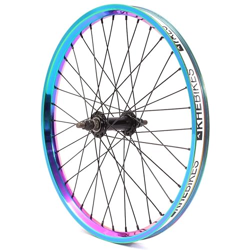 KHE BMX Vorderrad OIL SLICK 32mm MVP Alu Felge 36 Loch 10mm S/B von KHEbikes