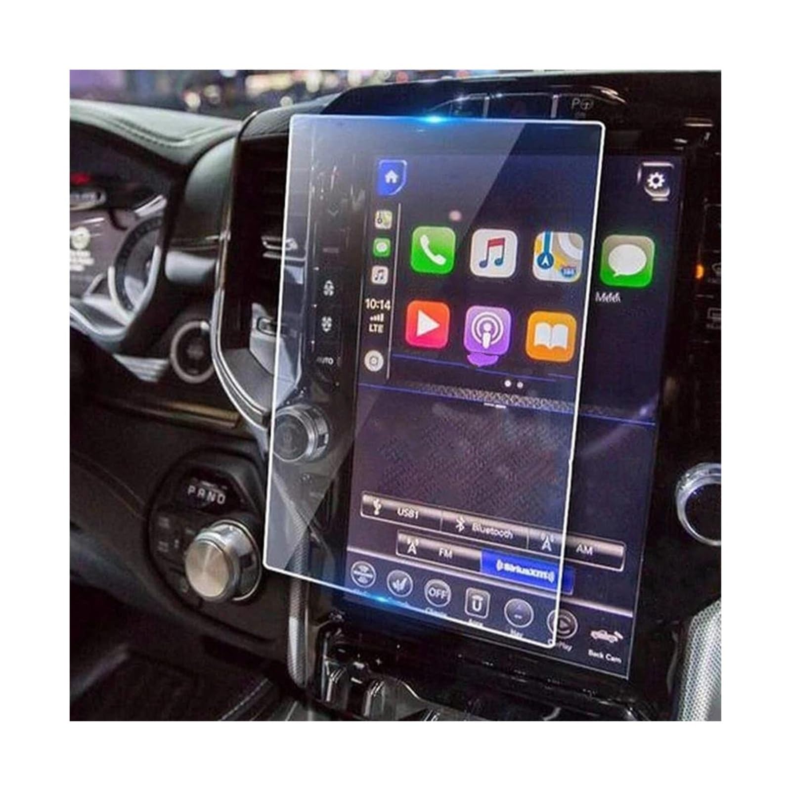 12-Zoll Für Dodge Für Ram 1500 2500 3500 2019 2020 2021 Auto Navigation Touch-Screen Display Gehärtetem Glas Schutz Film Navigationsdisplay Screen Protector von KHUKHU