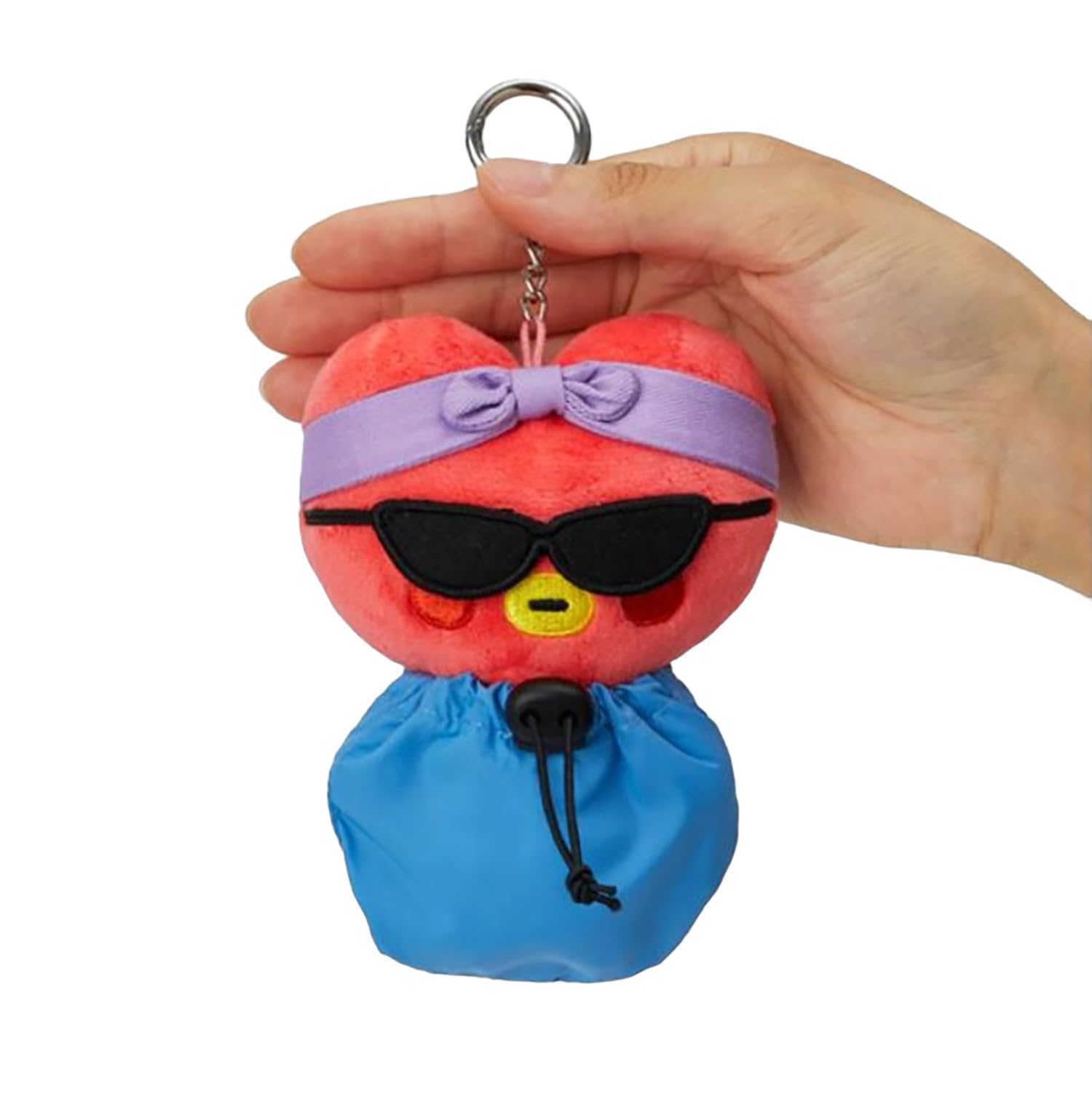 KHVATEC BT21 Baby Charm Travel Edition Schlüsselanhänger Home Deco Zubehör Niedlicher Schlüsselanhänger Army Collection, TATA, Small von KHVATEC