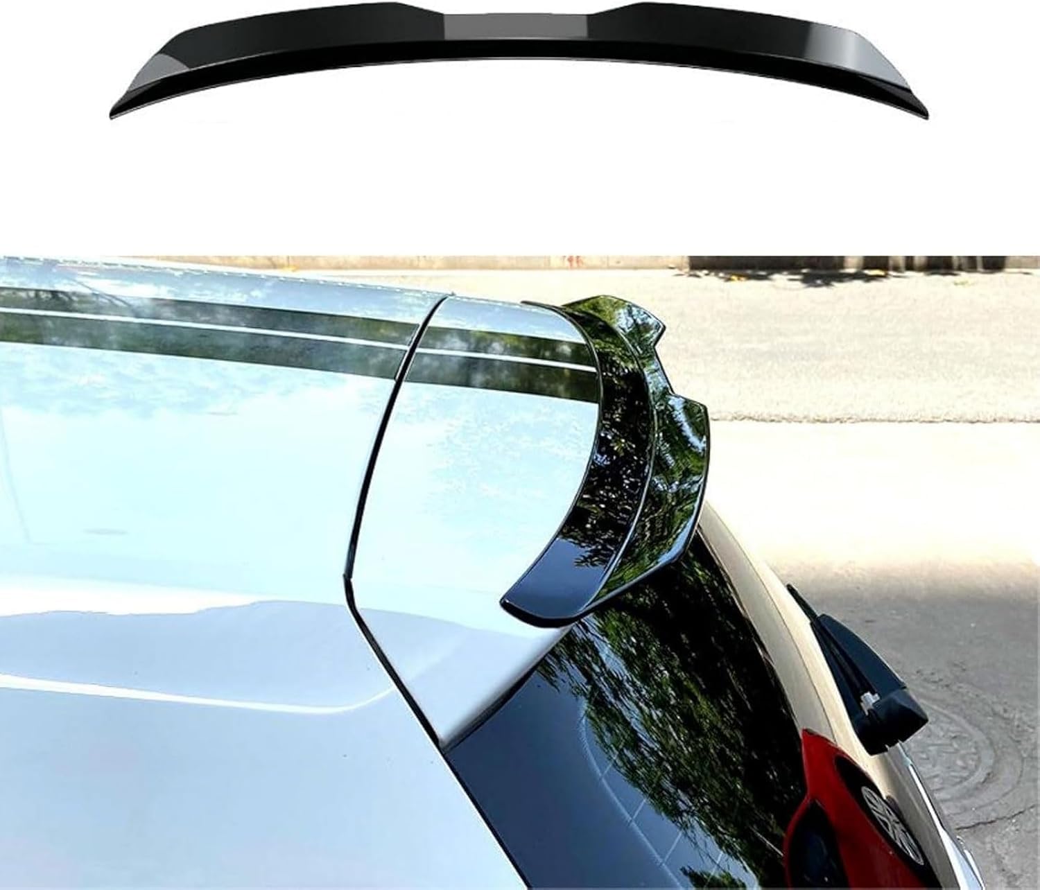 Auto Heckspoiler Spoiler für Acura Integra V 2022 2023 2024, Kofferraumspoiler Auto Spoiler Lippe Heckflügel Auto Tuning Zubehör,Bright Black von KHXLZY88