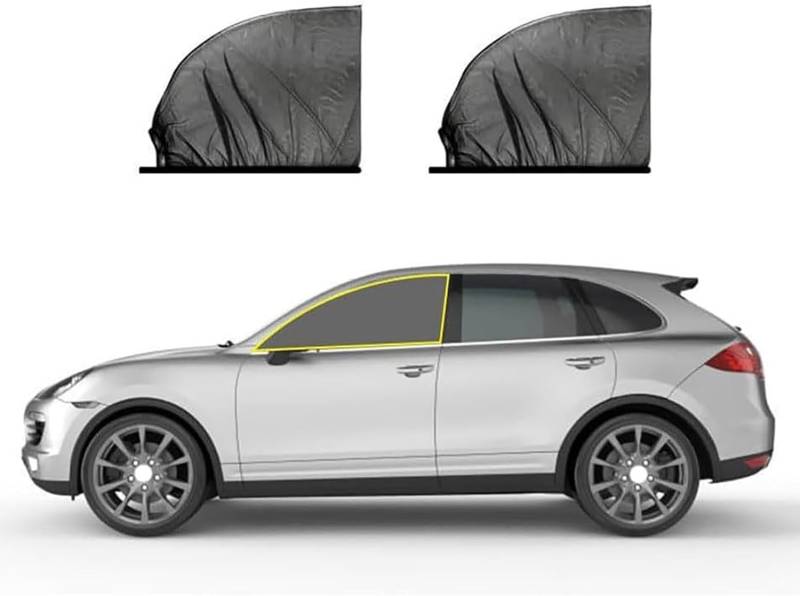 Sonnenschutz Auto für Lexus ES 2018-2023, Elastizitä Sonnenblende Auto Netz UV Schutz Auto Seitenscheibe Zubehör,A/Front-Window von KHXLZY88