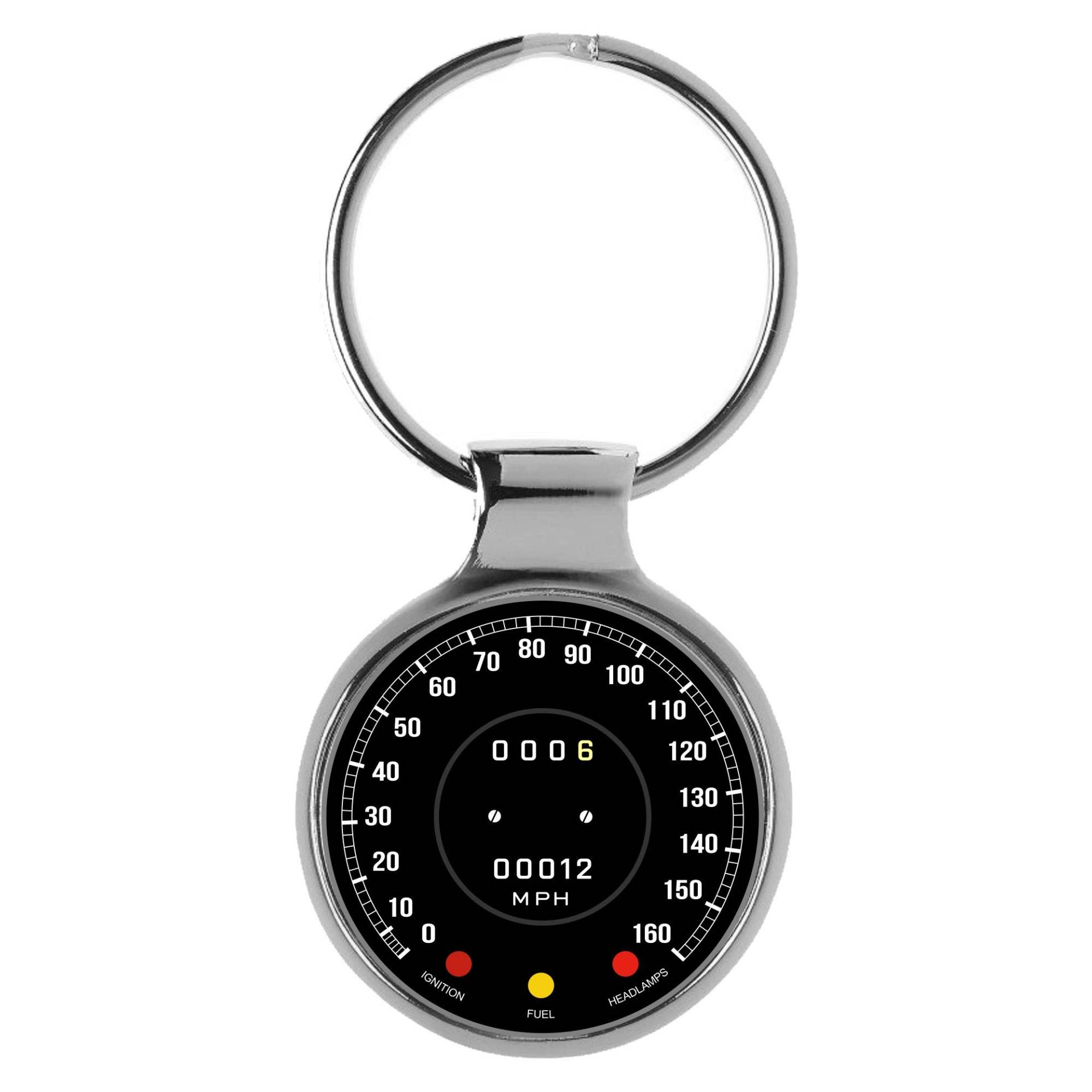 KIESENBERG E Type E-Type Tachometer 3D Metall Schlüsselanhänger A-20761 von KIESENBERG