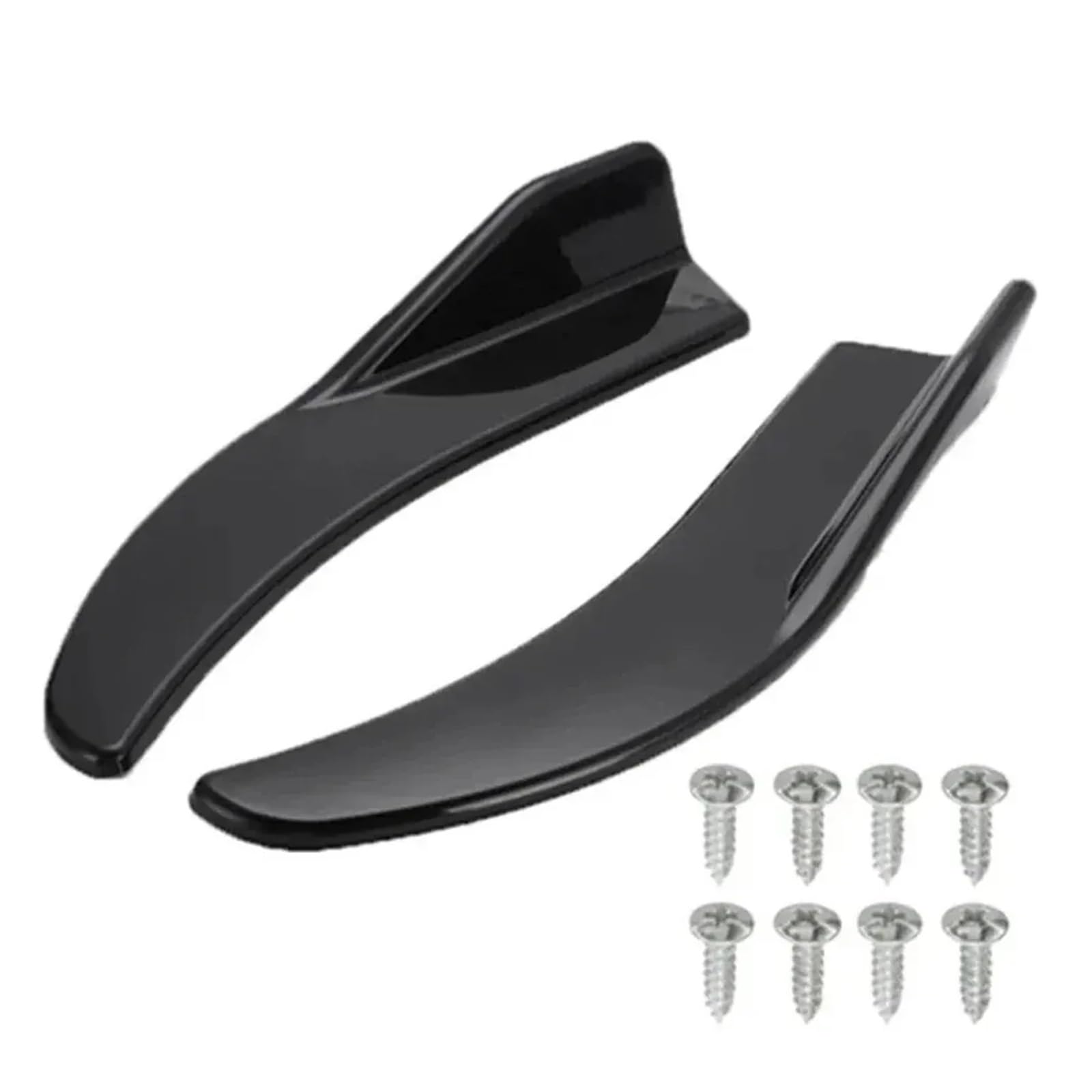 1 Paar Auto Tasche Ecke Stoßstange Spoiler Vorne Hinten Lip Anti-Kollision Universal Auto Seite Rock Anti Kollision Hinten Ecke Zubehör Auto-Frontspoiler Front Spoiler Lippe von KIFWGIH