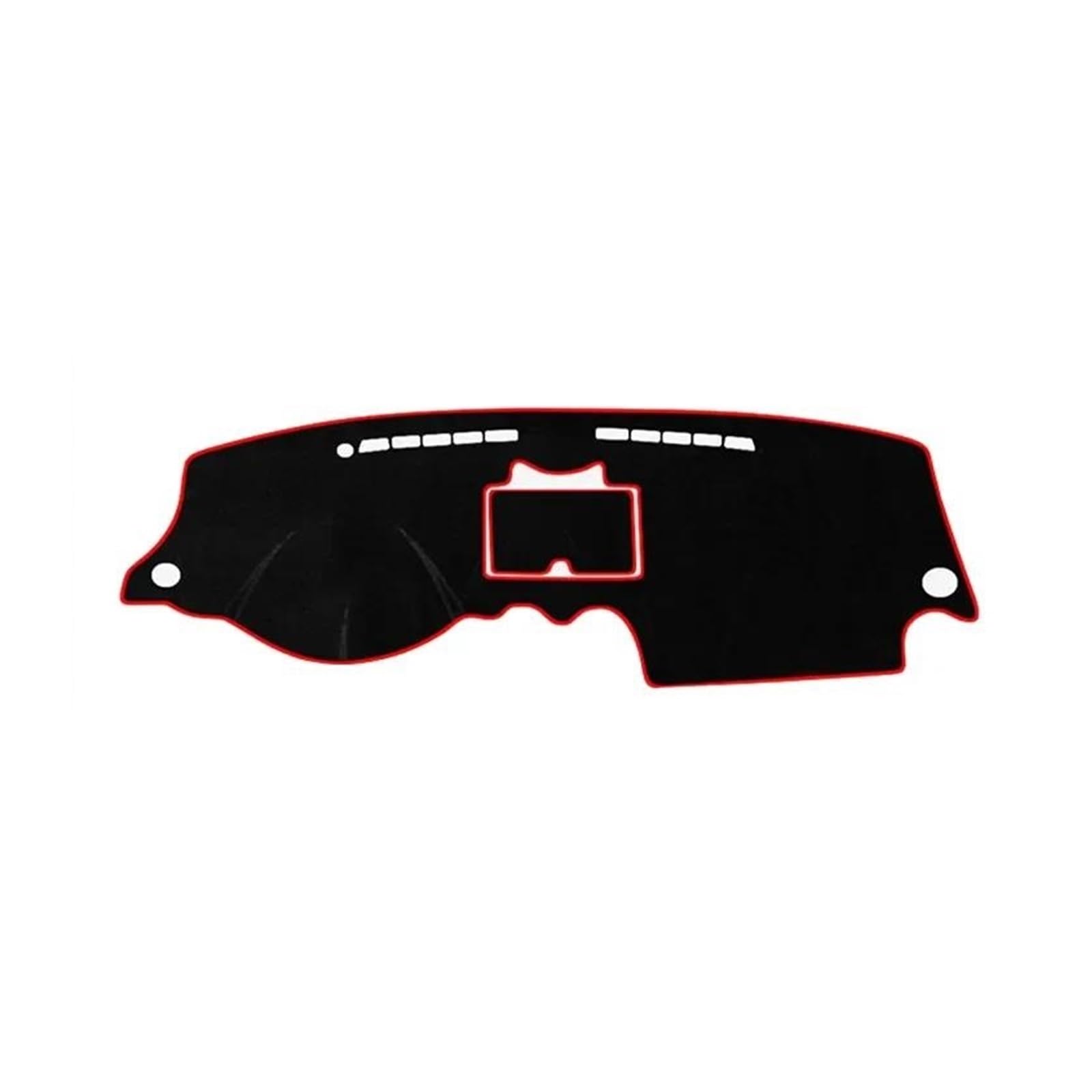 Armaturenbrettabdeckung Armaturenbrettmatte Für Chevrolet Für Aveo Für Lova T250 2006-2011 Für Kalos 2003-2011 Auto Dashboard Abdeckung Nicht-slip Mat Schutz Zubehör(A Red with Storage) von KIFWGIH