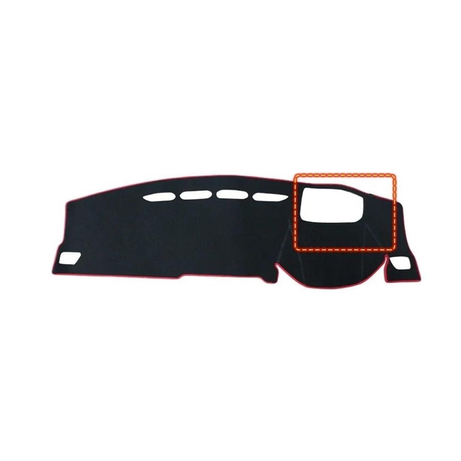 Armaturenbrettabdeckung Armaturenbrettmatte Für Haval Für Jolion 2021 2022 2023 Auto Dashboard Abdeckung Vermeiden Licht Matten Anti-Uv Nicht-Slip Pad Instrument Panel Teppiche(A RHD HUD Red) von KIFWGIH