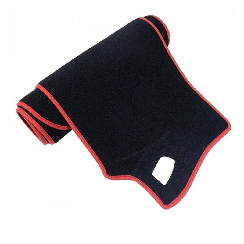 Armaturenbrettabdeckung Armaturenbrettmatte Für Nissan Für Micra Für März K13 2011 2012 2013 2014 2015 2016 Anti-Slip Matte Dashboard Abdeckung Pad Sonnenschutz Dashmat(A Red Edge,Lhd) von KIFWGIH