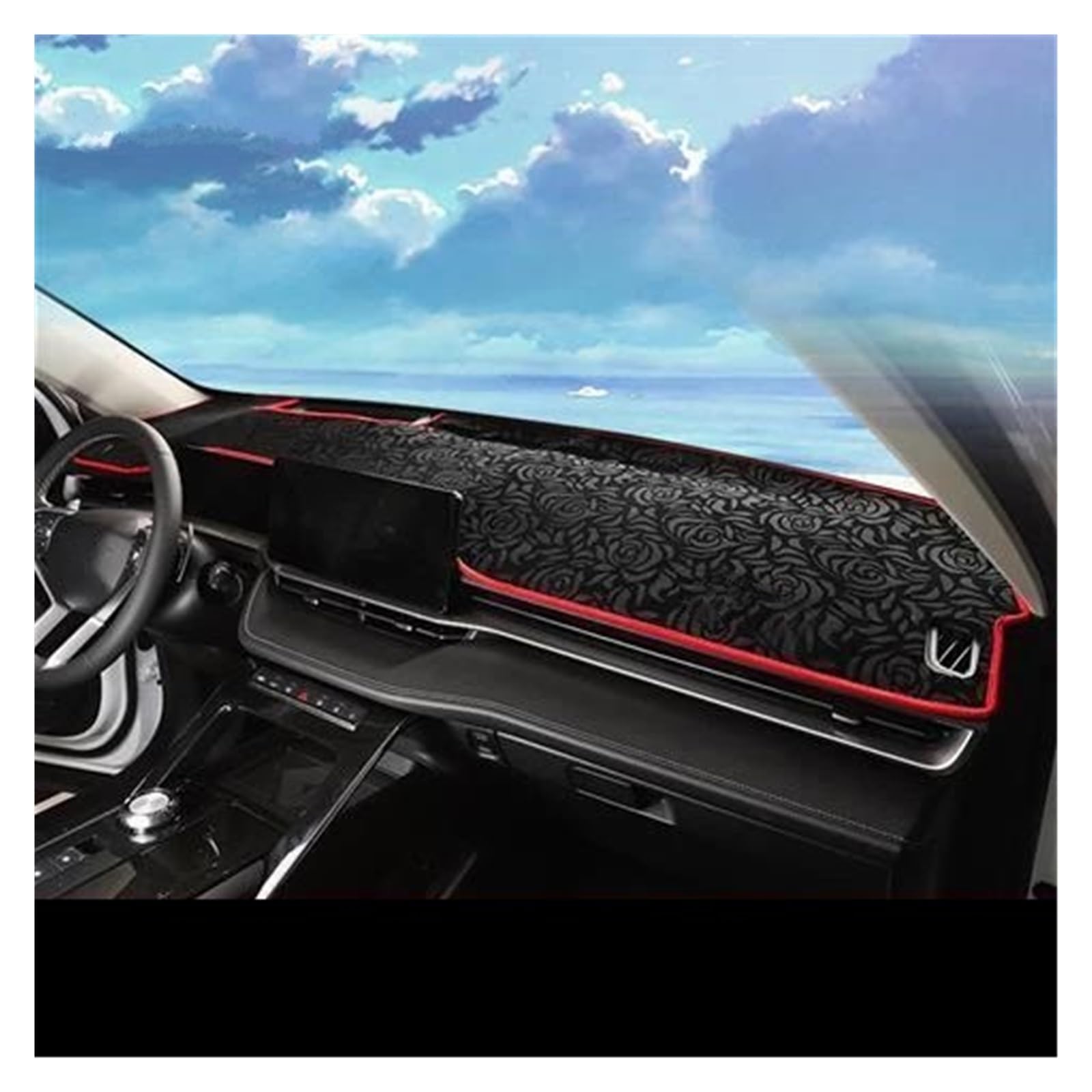 Armaturenbrettabdeckung Armaturenbrettmatte LHD/RHD Für Haval H6 3th 2021 2022 2023 Flanell Slip Anti UV Matte Auto Dashboard Abdeckung Dash Pad Dash Matte Sonnenschutz Teppich(B,RHD_WITH HUD) von KIFWGIH