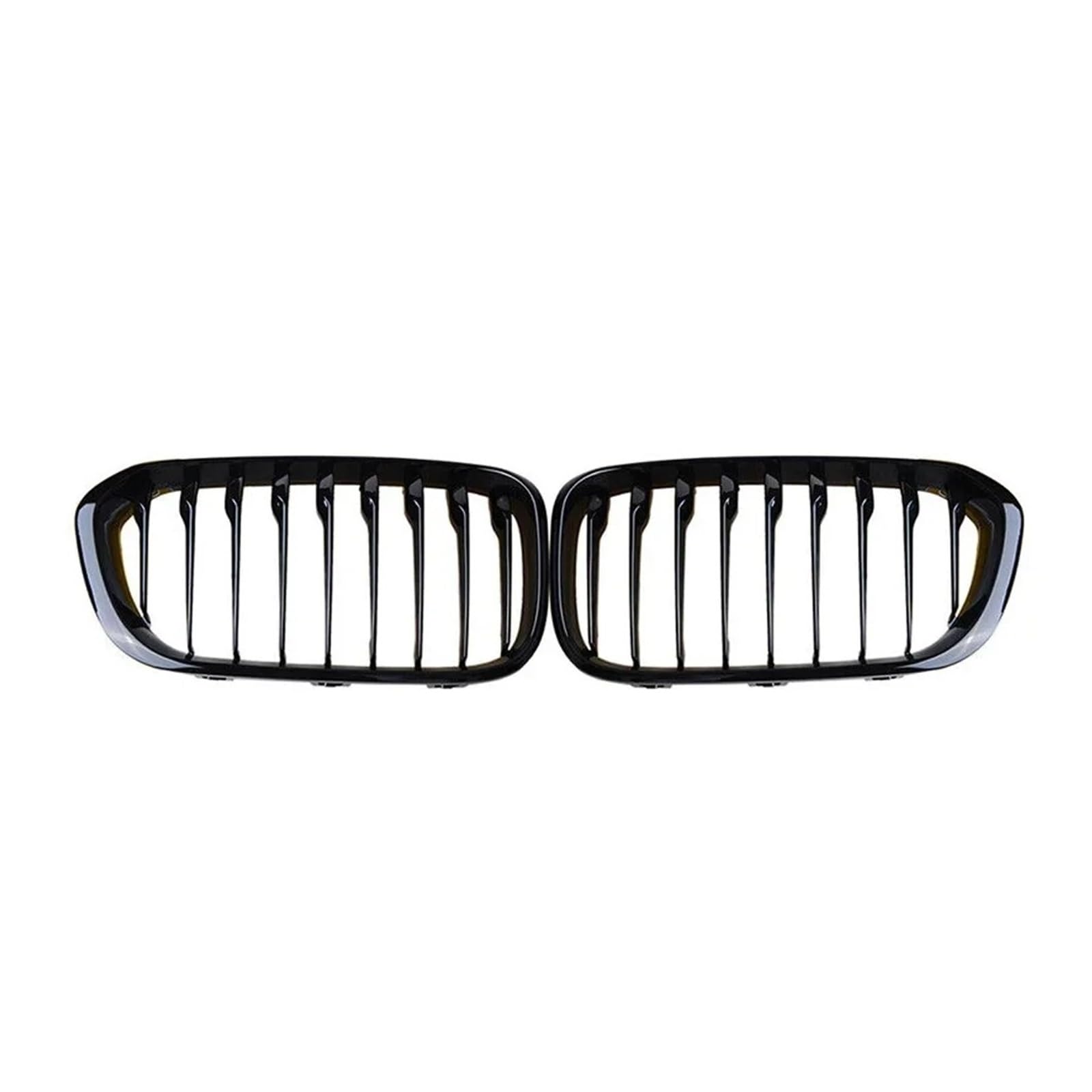 Auto Frontgrill 1 Paar Für 1er F20 F21 2012 13 14 15 16 17 18 2019 Frontgrills Glänzend Schwarz Nierengrill Ersatz Racing Frontstoßstangengitter Kühlergrill(Single-Glossy Black) von KIFWGIH