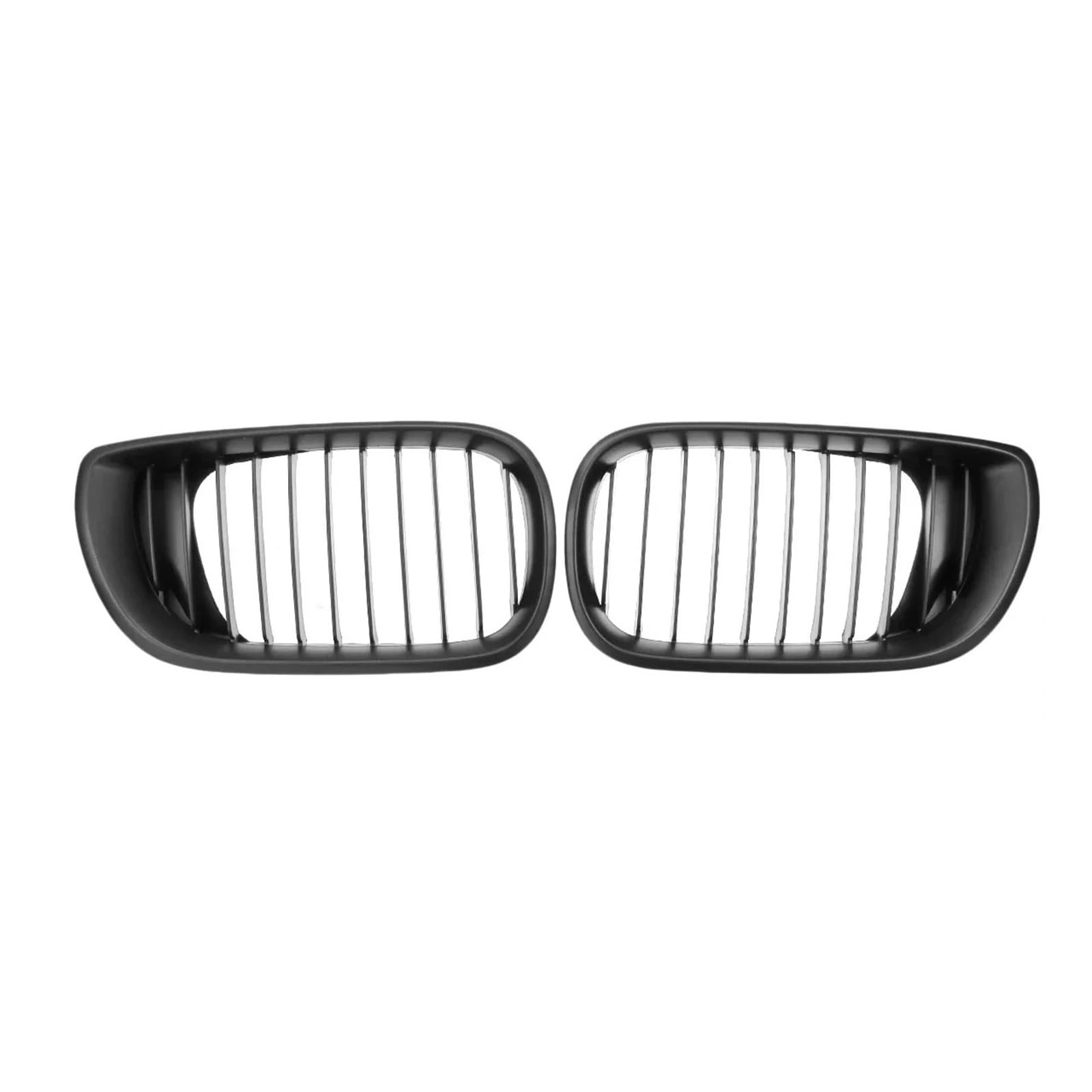 Auto Frontgrill 1Pair Single Slat Nieren Grill Car Front Stoßstange Rennkühler Für 3er E46 Limousine 4 Tür 320i 350i 2002 2003 2004 2005 Kühlergrill(Matt-schwarz) von KIFWGIH