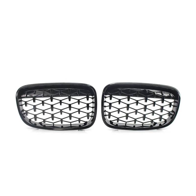 Auto Frontgrill Für 1er F20 M140i 118d F21 2012 2013 2014 Auto Kühlergrill Grills Glanz Schwarz Front Diamanten Stil Kühlergrill Zubehör Kühlergrill(Diamond-Chrome Black) von KIFWGIH