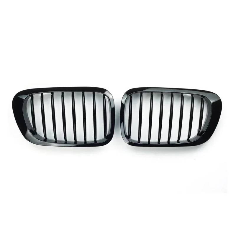 Auto Frontgrill Für 3er Serie 1998 1999 2000 2001 E46 Für M3 323 I/is 325Ci 328 I/is/Ci 330Ci 2 Türen Gitter Glänzend Schwarz Frontstoßstange Nierengrill Kühlergrill von KIFWGIH