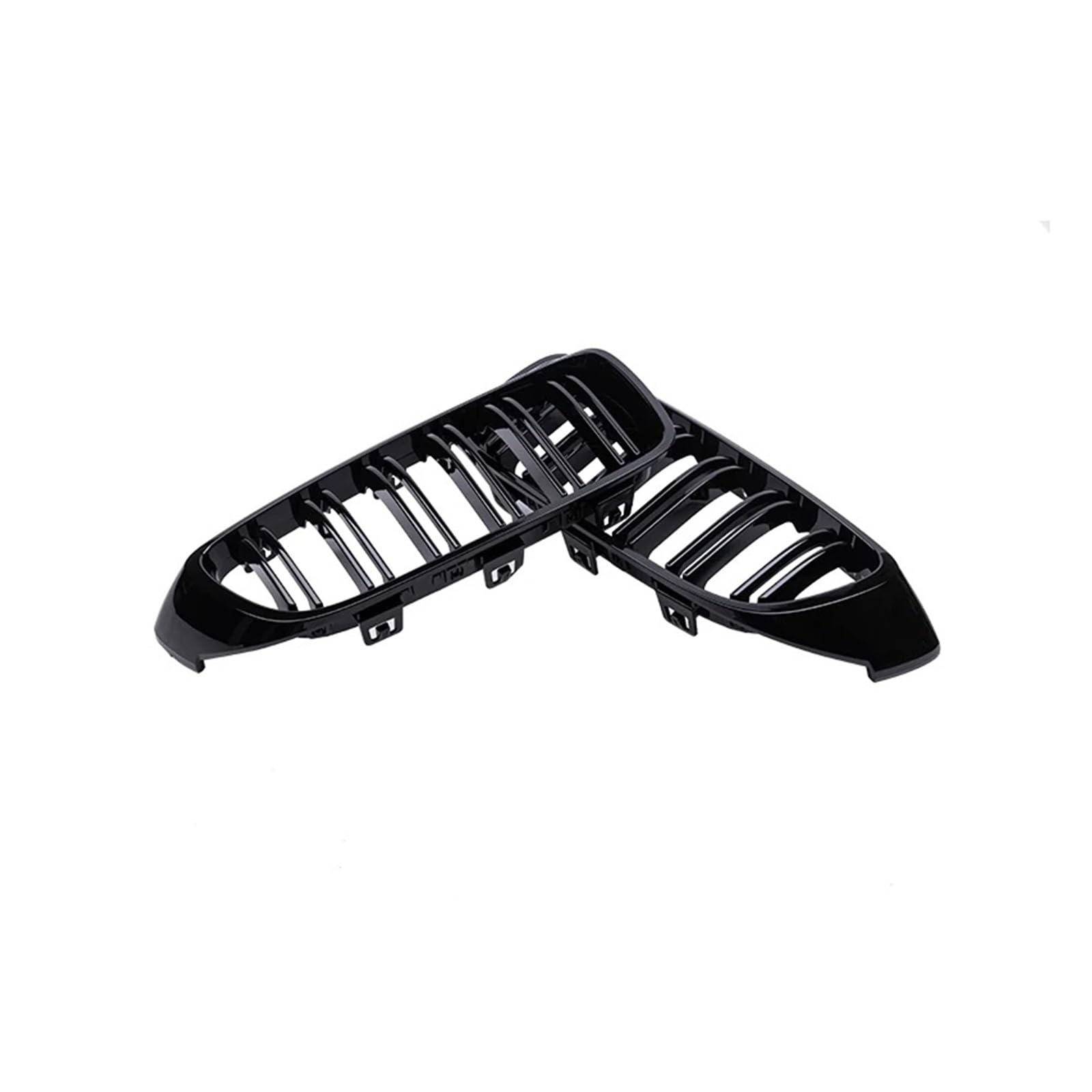 Auto Frontgrill Für 4er F32 F33 F36 Für M3 F80 Für M4 F82 2012–2018 Auto-Frontstoßstangengrill Racing Grill Dual-Lamellen Glänzend Schwarze Gitter Zubehör Kühlergrill(Matt-schwarz) von KIFWGIH