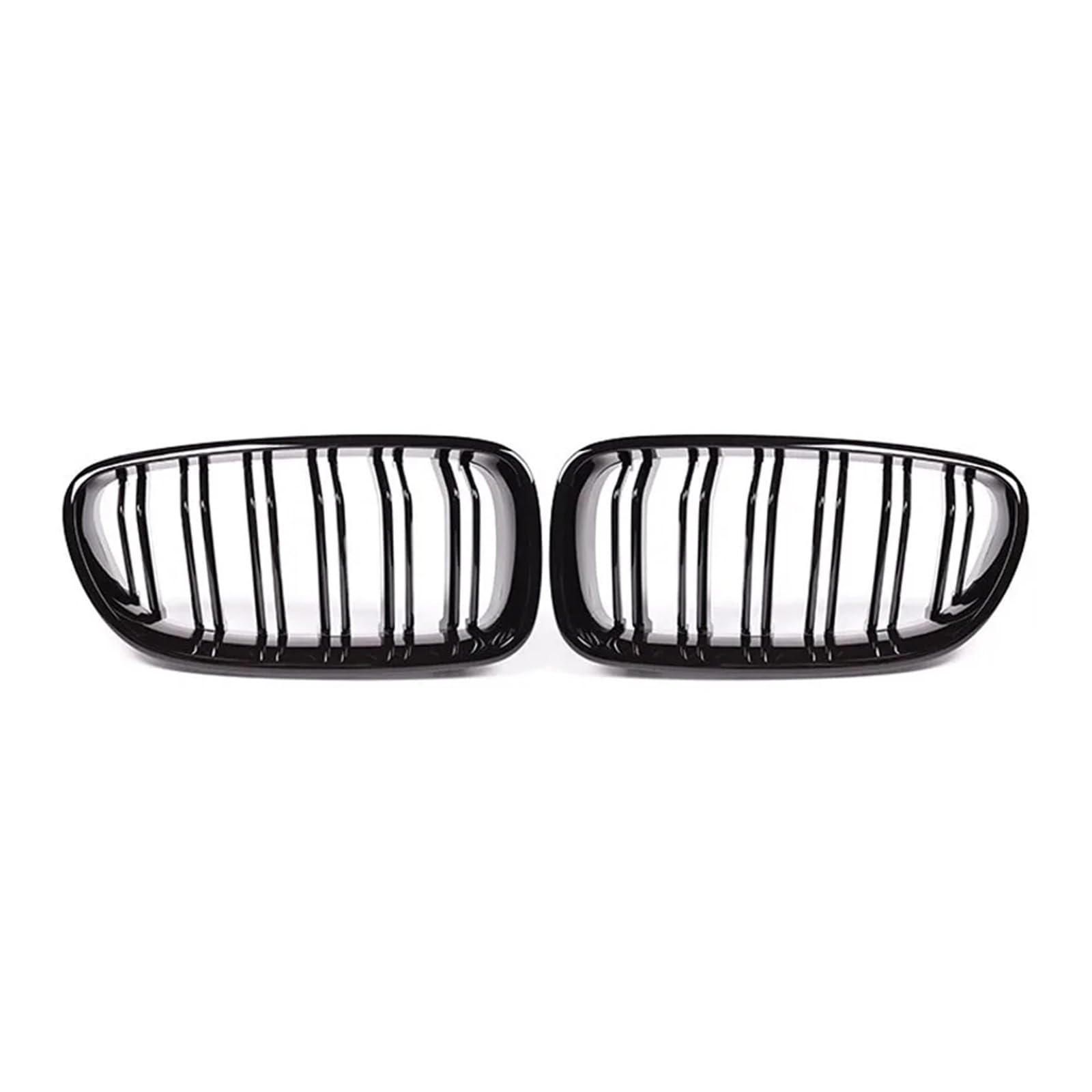 Auto Frontgrill Für 5 Series F10 F11 F18 520d 530d 540i 2010-2017 Auto Glänzend Schwarz Nierengrill Dual Lamellen Racing Grill Ersatzteil Kühlergrill von KIFWGIH