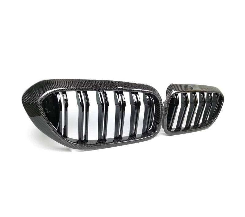 Auto Frontgrill Für 5 Series G31 F90 Für M5 2017 2018 2019 530i 540i M550i Glanz Schwarz Grill G30 Carbon Fiber Front Stoßstange Nieren Grille Netz Kühlergrill von KIFWGIH