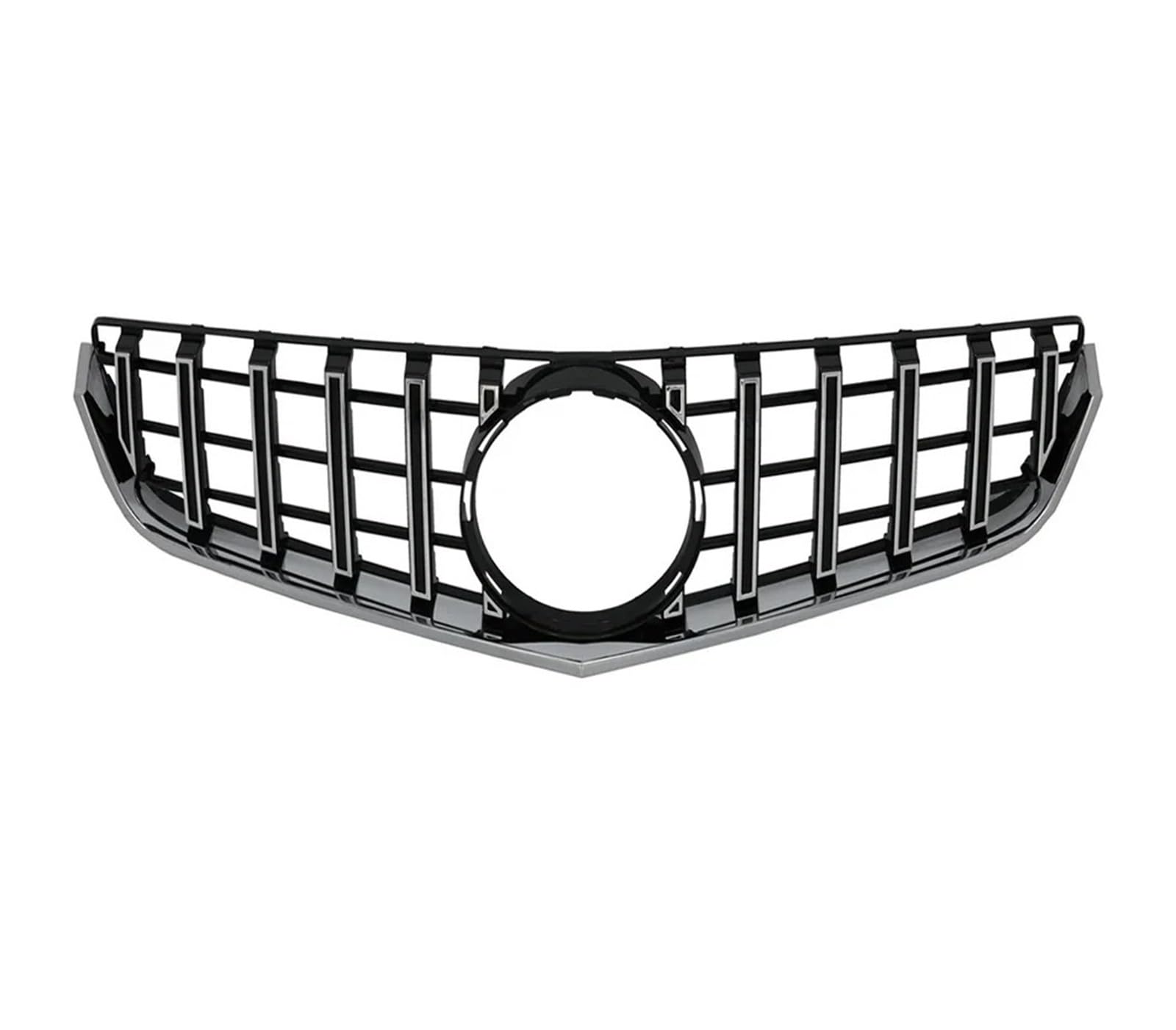 Auto Frontgrill Für Benz E-Klasse W207 E200 E250 E350 E550 2010 2011 2012 2013 Schwarz Glänzend Für Oberen Kühlergrill Im Für GTR-Stil Stoßstangengrill Im Diamant-Stil Kühlergrill(G-Chrome Silver) von KIFWGIH