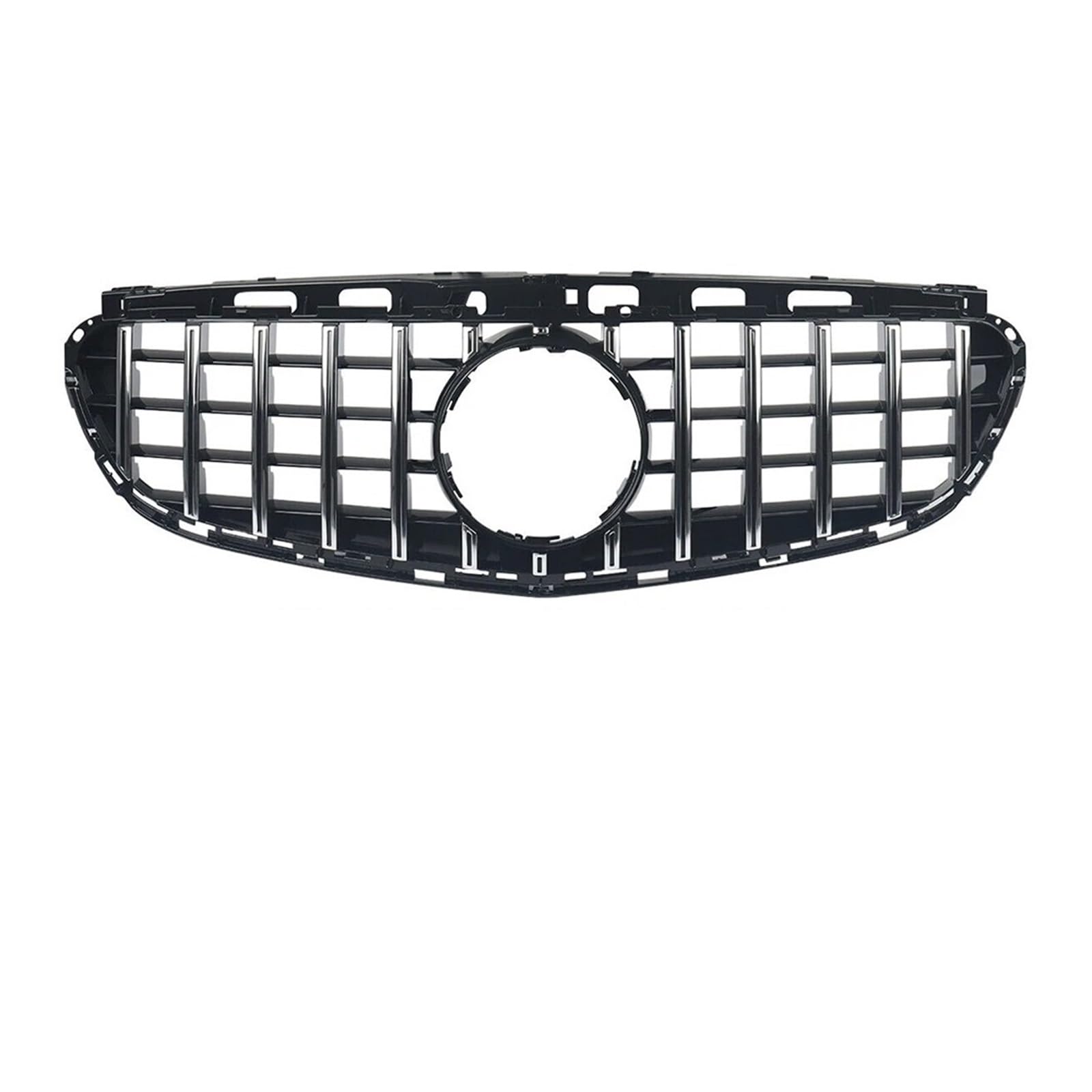 Auto Frontgrill Für Benz E-Klasse W212 E300 E350 E400 2014 2015 2016 Für AMG Style Frontgrill Chrom Black Diamonds Style Racing Grille Kühlergrill(G-Chrome Silver) von KIFWGIH