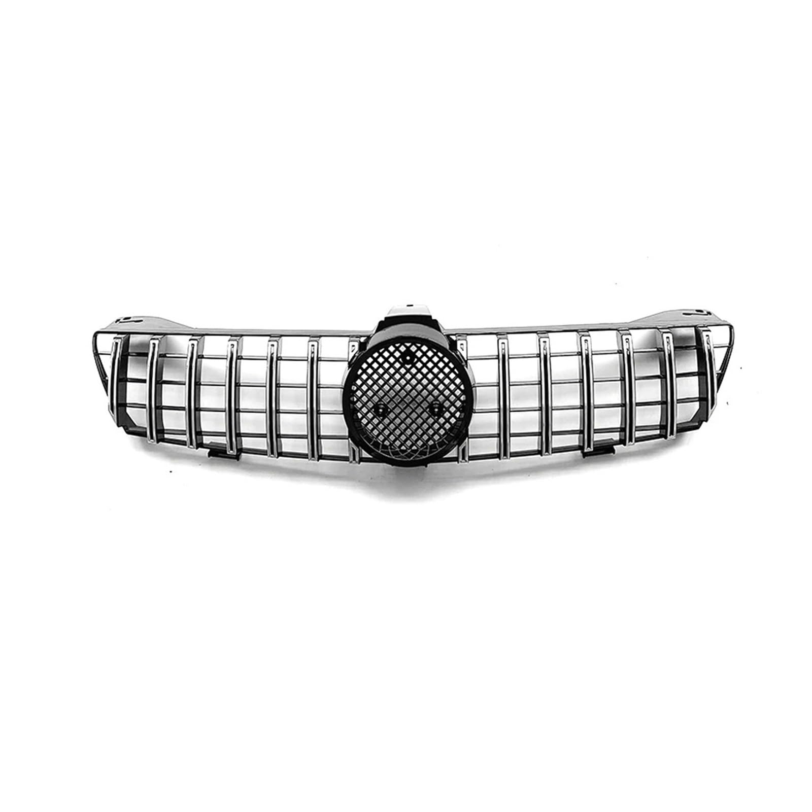 Auto Frontgrill Für Benz Für CLS-Klasse W219 2005-2008 CLS350 CLS550 CLS63 Für AMG Diamant Stil Stoßstange Grille Glänzend Schwarz Für GTR Stil Grille Kühlergrill(G-Silver) von KIFWGIH