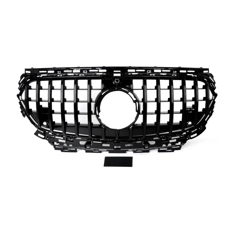 Auto Frontgrill Für Benz Für E-Klasse W214/V214 Für GT Style 2024 2025 Frontgrill Für E200 E350 E450 Frontstoßstangengrill Grillabdeckungssatz Kühlergrill(Schwarz) von KIFWGIH