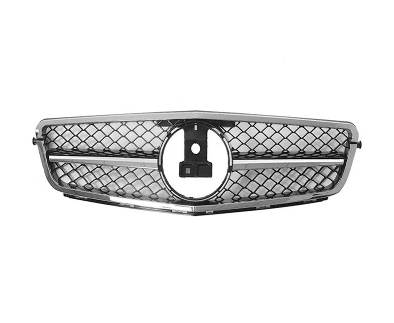 Auto Frontgrill Für Benz W204 Kühlergrill C-Klasse C204 S204 2007-2014 C180 C200 C250 C300 C350 Diamant Für AMG GT Stil Front Stoßstange Grille Kühlergrill(Chrome Black) von KIFWGIH