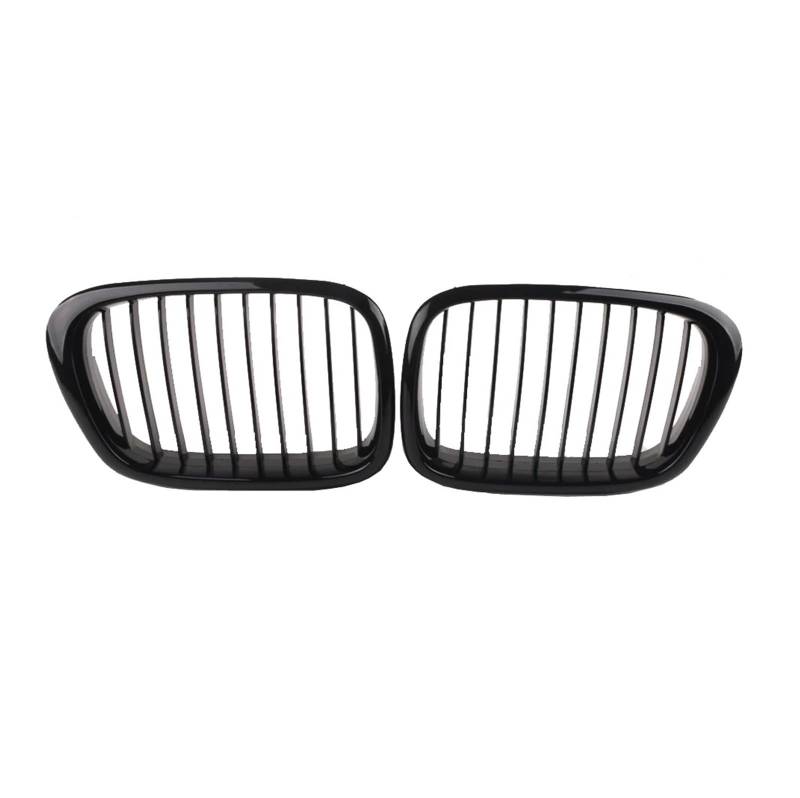 Auto Frontgrill Für E39 525i 528i 530i 535i Für M5 1997 1998 1999 2003 Vorne In Der Mitte Mattschwarz Breiter Nierenhaubengrill Kühlergrill(Gloss Black A) von KIFWGIH