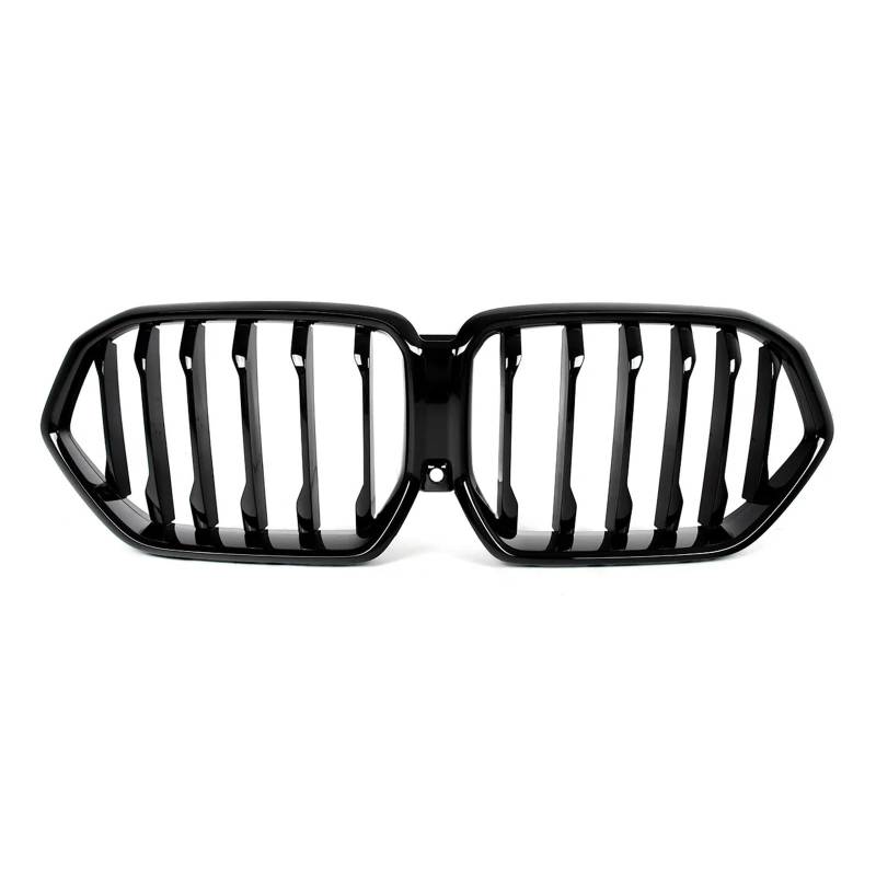 Auto Frontgrill Für Für X6 G06 Für LCI 2024-UP Frontschürze Racing Grill Einzelne Linie Glänzend Schwarz Nieren Gitter Auto Zubehör Kühlergrill von KIFWGIH