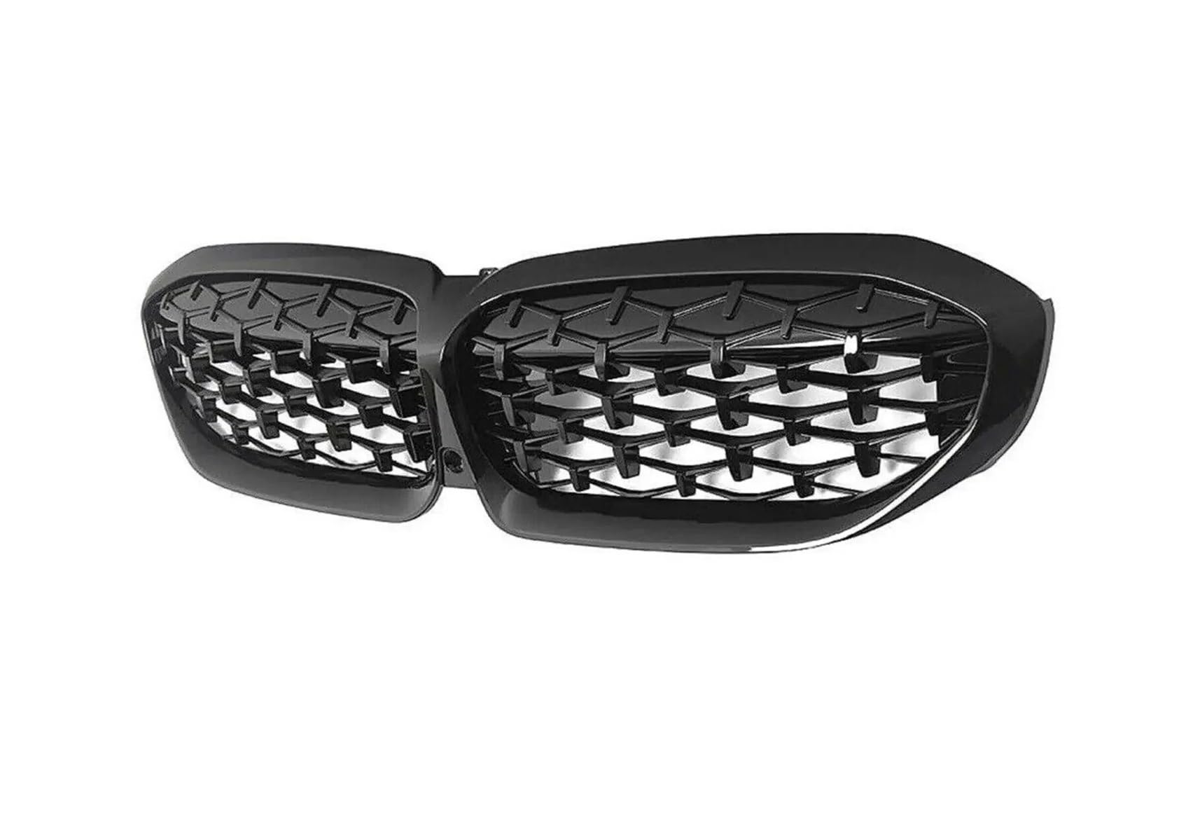 Auto Frontgrill Für G20 3er G20 G21 G28 2019 2020 2021 2022 Frontstoßstange Haube Nierengrill Renngitter Ersatz Black Diamond Meteor Style Kühlergrill(Diamonds-Gloss Black) von KIFWGIH